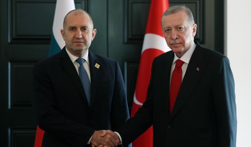 Cumhurbaşkanı Erdoğan, Rumen Radev ile bir araya geldi