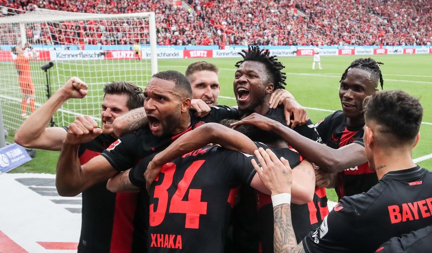 Almanya'da bir ilk! Bayer Leverkusen ilk kez şampiyon oldu