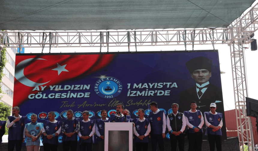 Türkiye Kamu-Sen,  1 Mayıs'ı İzmir'de kutladı
