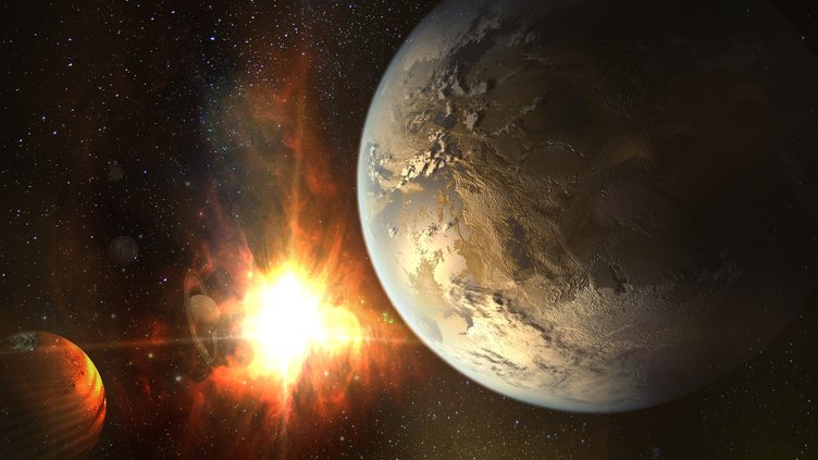 Son zamanlarda art artda yaşanan Güneş fırtınaları nedeniyle biliyoruz ki, Güneş solar maksimuma doğru ilerliyor. Güneş'te meydana gelen bu fırtınaların Dünya’yı haftalarca süren bir karanlığa sürükleme ihtimali var. Ancak bundan daha kötüsü ile de karşılaşabilirdik. Bilim insanları ikili yıldız sistemi V1355 Orionis'te atmosferi dahi etkileyebilecek, dünyalardaki tüm yaşamı yok edebilecek büyüklükte bir süper patlamayı yakaladı.
