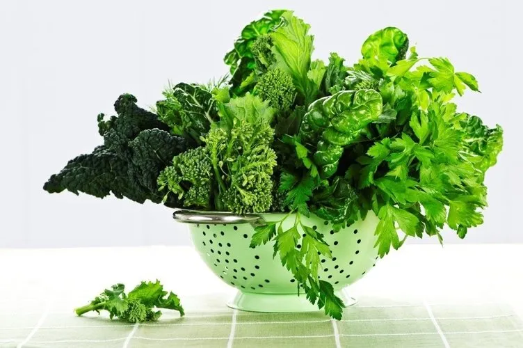 Vücudun sistemli çalışması için gerekti olan nitrat, yeşil yapraklı sebzelerde bol miktarda bulunuyor.